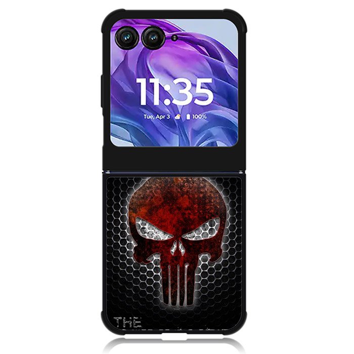 The Punisher Skull Logo Motorola Moto Razr Plus 2024 , Moto Razr+ 2024 Case