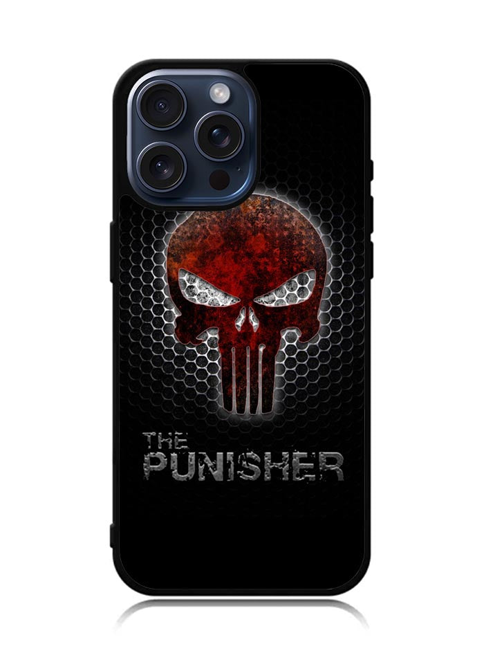 The Punisher Skull Logo iPhone 15 Pro Max Case
