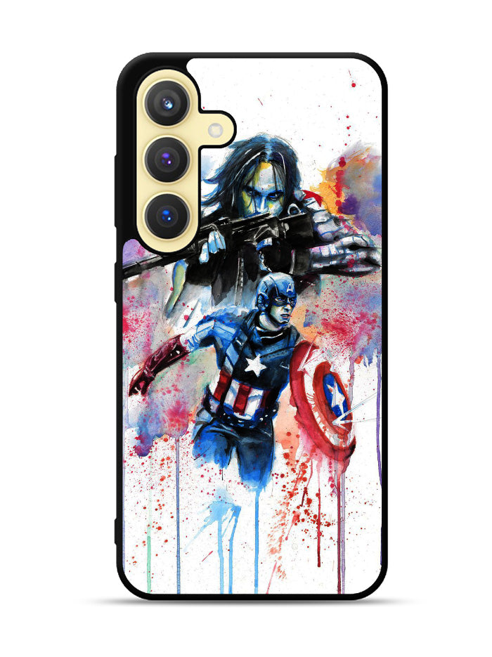Captain America Watercolor Samsung Galaxy S25 Plus 5G , Samsung Galaxy S25+ 5G Case OV1797