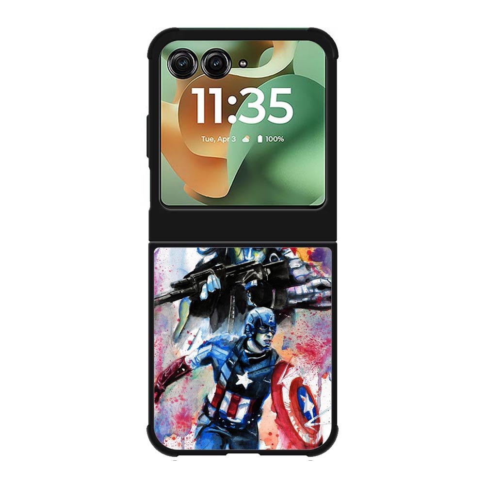 Captain America Watercolor Motorola Moto RAZR 2025 Case OV1797