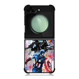 Captain America Watercolor Samsung Galaxy Z Flip 6 5G 2024 Case OV1797