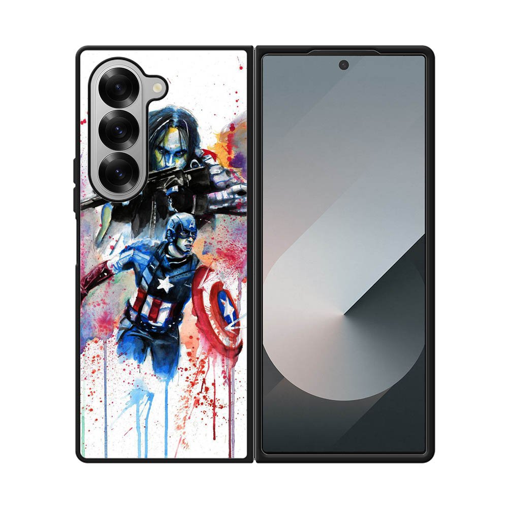 Captain America Watercolor Samsung Galaxy Z Fold 7 5G Case OV1797