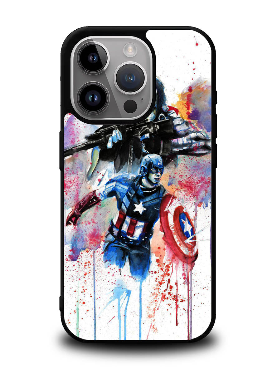 Captain America Watercolor iPhone 16 Pro Max Case OV1797
