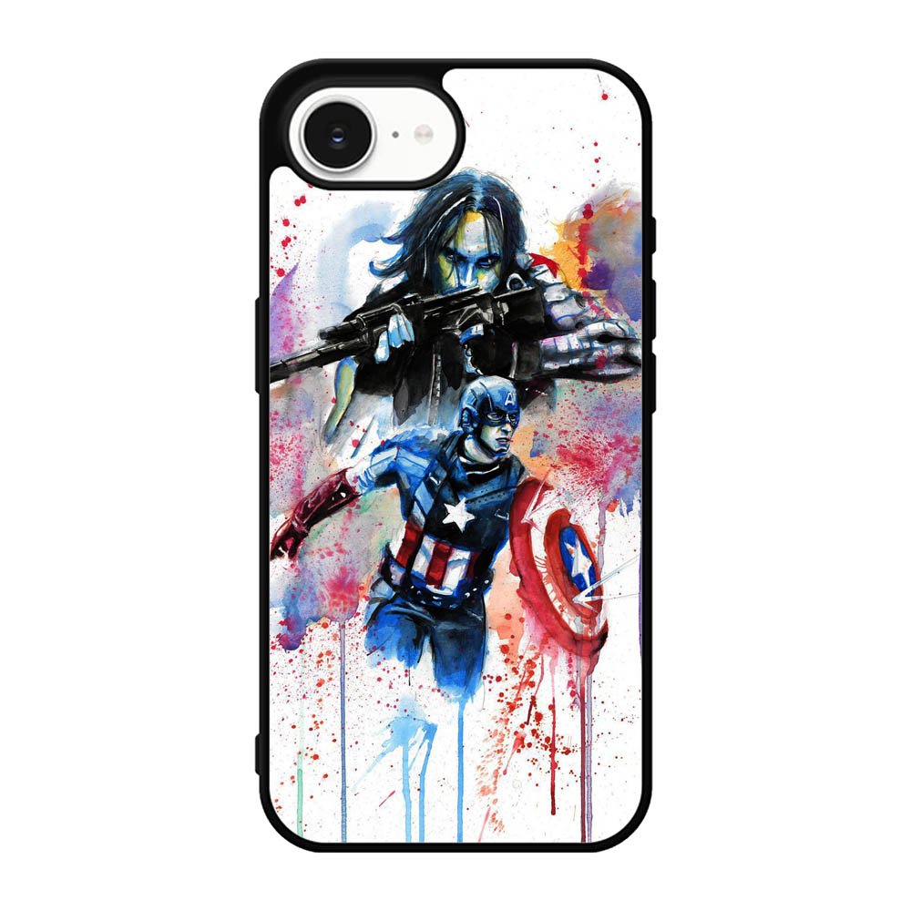 Captain America Watercolor iPhone 17e Case OV1797
