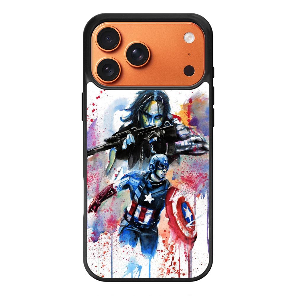Captain America Watercolor iPhone 17 Pro Max Case OV1797