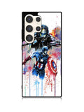 Captain America Watercolor Samsung Galaxy S25 Ultra 5G Case QC1797