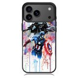 Captain America Watercolor iPhone 17 Pro Case RC1797