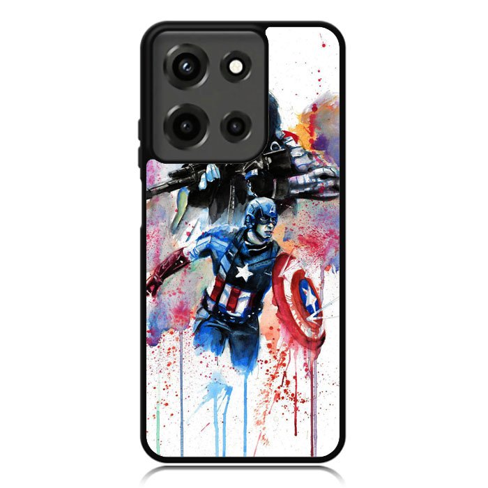 Captain America Watercolor Motorola Moto G 5G 2025 Case OV1797