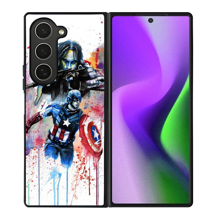 Captain America Watercolor Samsung Galaxy Z Fold 6 5G 2024 Case OV1797