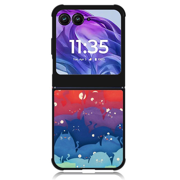 Full Color Mew Motorola Moto Razr Plus 2024 , Moto Razr+ 2024 Case OV1803