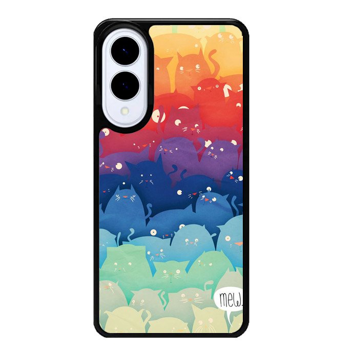 Full Color Mew Samsung Galaxy S25 Edge 5G Case OV1803