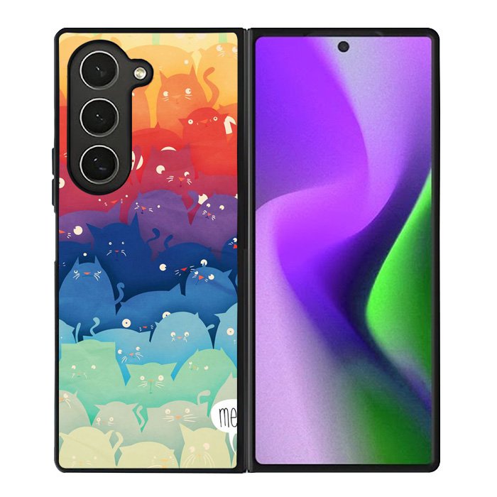 Full Color Mew Samsung Galaxy Z Fold 6 5G 2024 Case OV1803