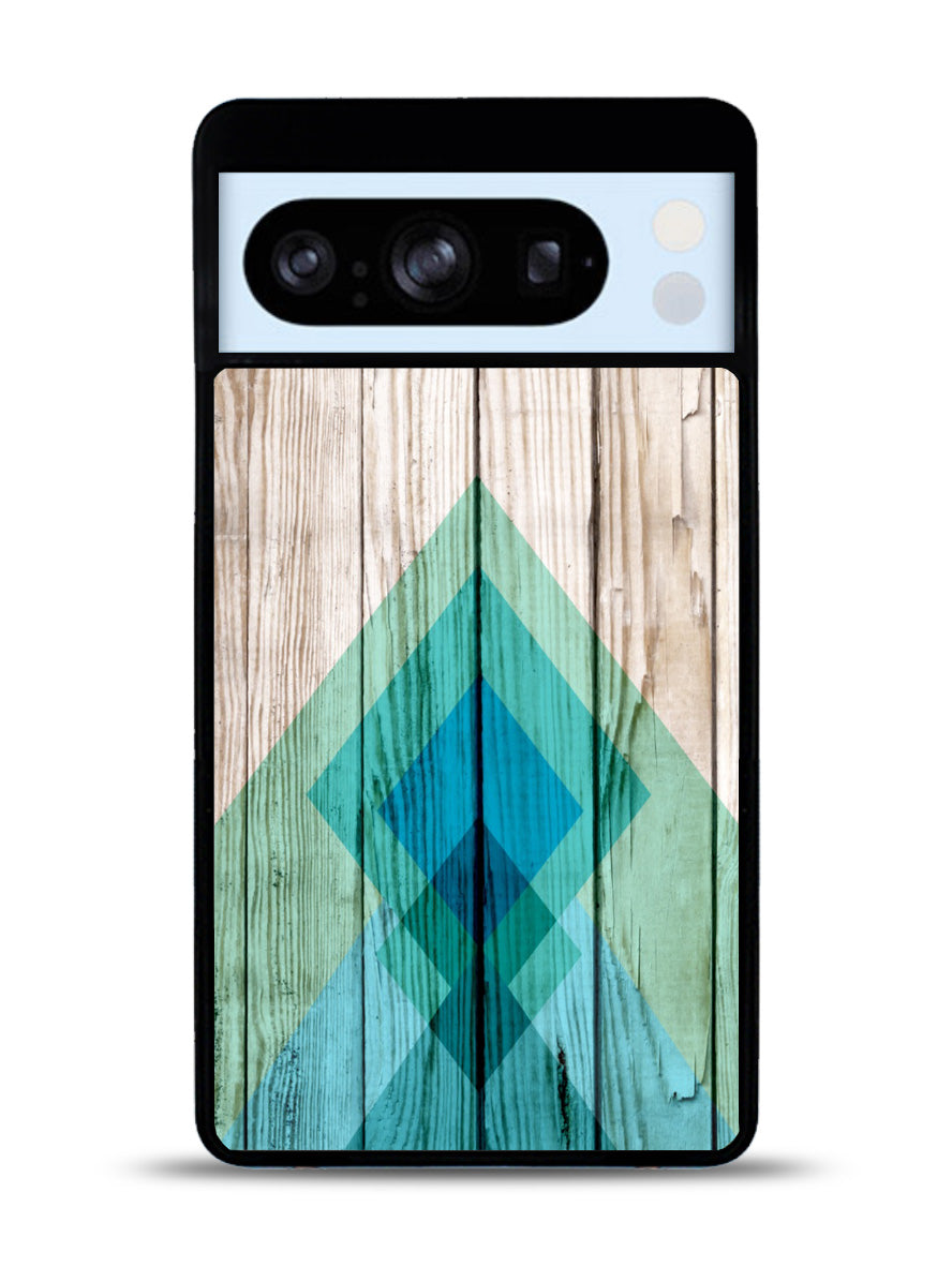 Simple Aztec on Wood Google Pixel 8 Pro Case QC1806