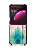 Simple Aztec on Wood Motorola Moto Razr Plus 2023 , Moto Razr+ 2023 Case OV1806