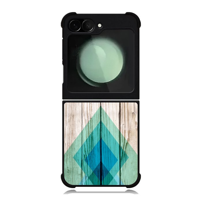 Simple Aztec on Wood Samsung Galaxy Z Flip 6 5G 2024 Case OV1806