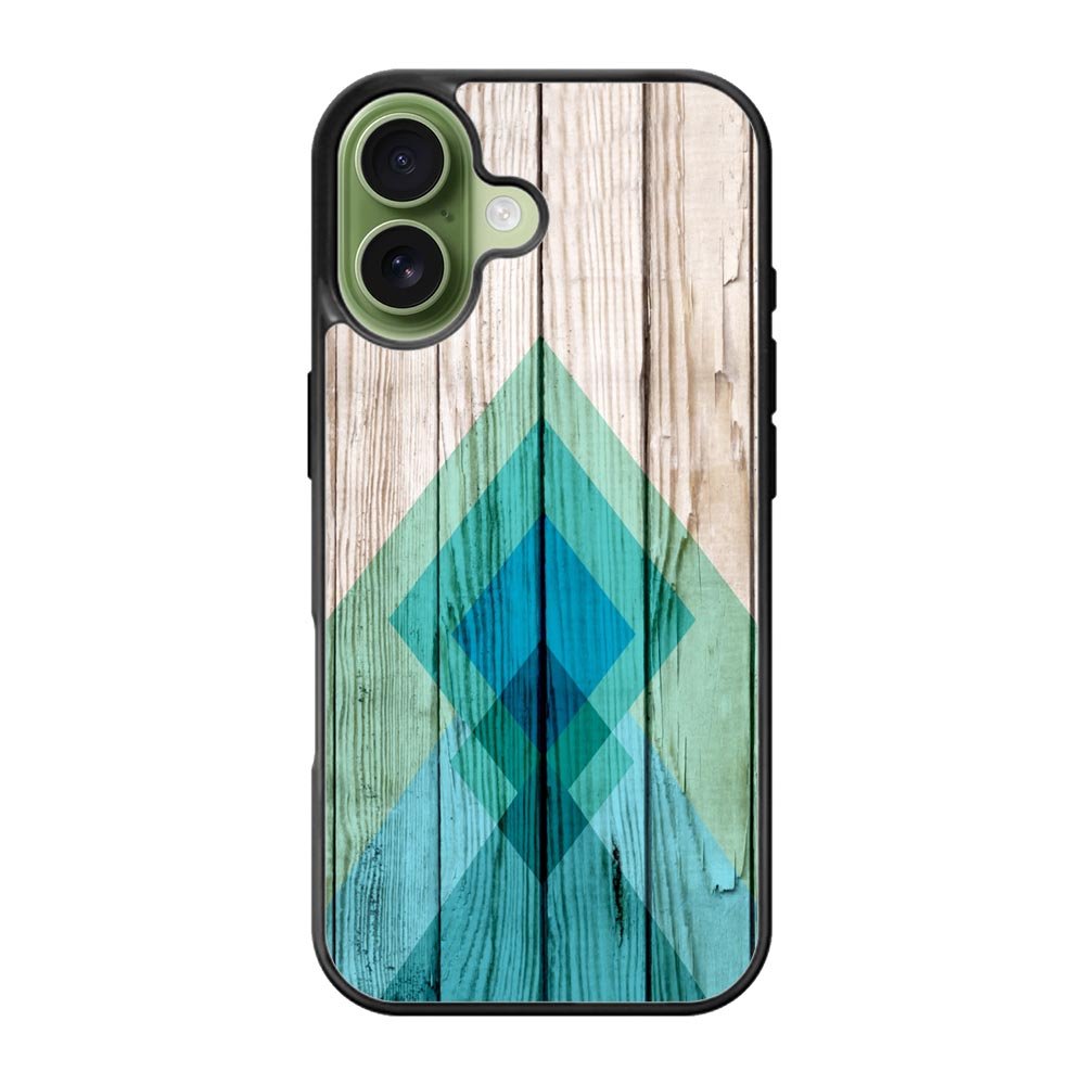 Simple Aztec on Wood iPhone 17 Case QC1806