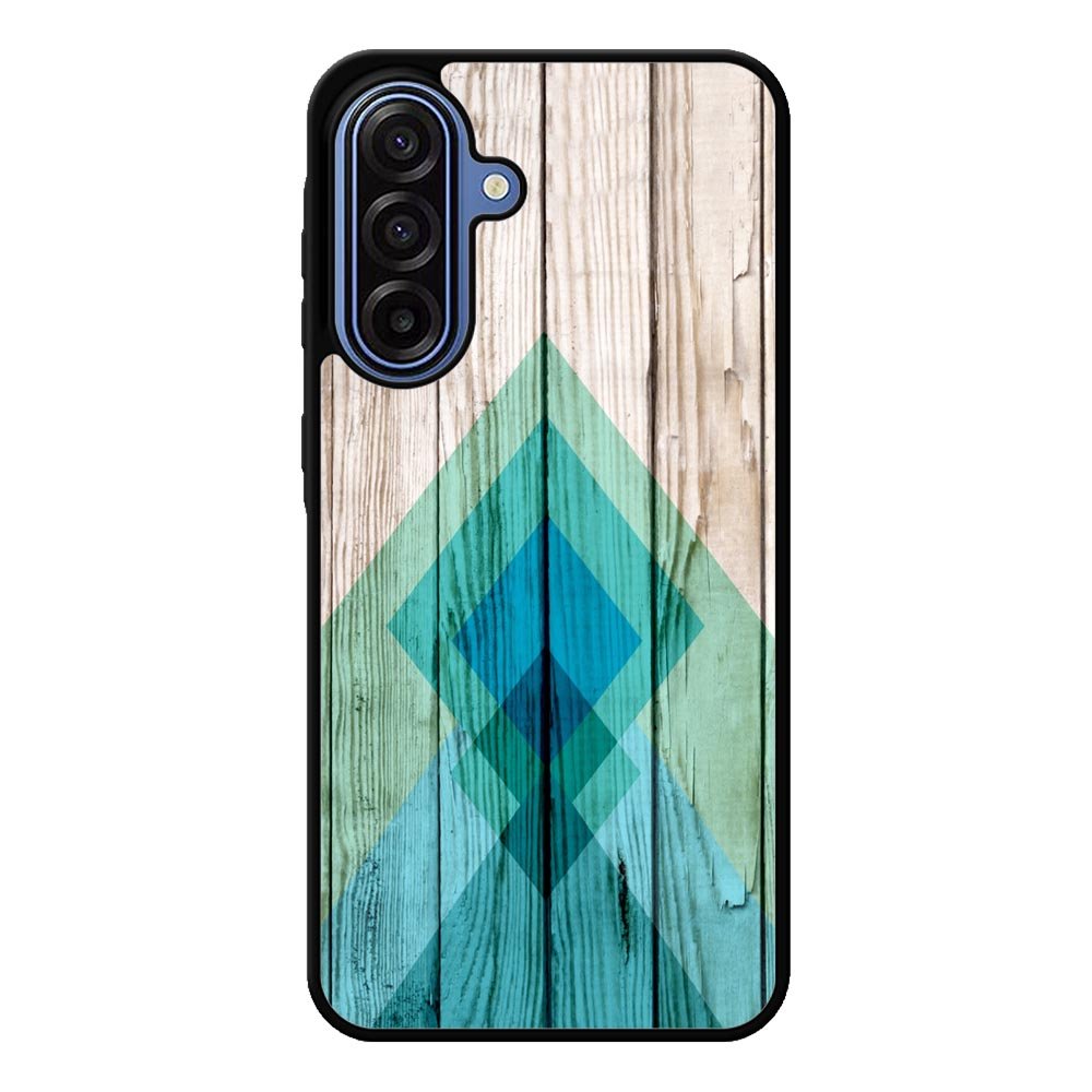 Simple Aztec on Wood Samsung Galaxy A17 Case QC1806