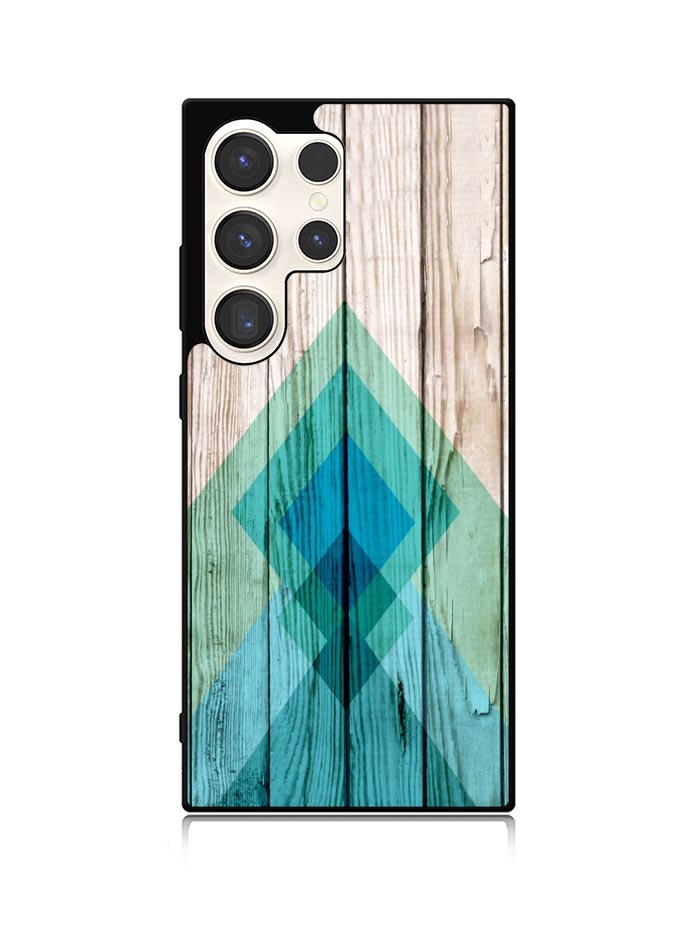 Simple Aztec on Wood Samsung Galaxy S25 Ultra 5G Case QC1806