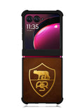 AS Roma Leather Logo Soccer Motorola Moto Razr Plus 2023 , Moto Razr+ 2023 Case OV1821