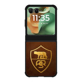 AS Roma Leather Logo Soccer Motorola Moto RAZR 2025 Case OV1821
