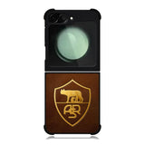 AS Roma Leather Logo Soccer Samsung Galaxy Z Flip 6 5G 2024 Case OV1821