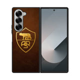AS Roma Leather Logo Soccer Samsung Galaxy Z Fold 7 5G Case QC1821