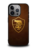 AS Roma Leather Logo Soccer iPhone 16 Pro Case OV1821