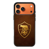 AS Roma Leather Logo Soccer iPhone 17 Pro Case QC1821