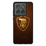 AS Roma Leather Logo Soccer Motorola Moto Edge 2025 Case QC1821