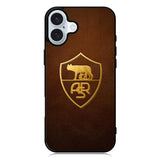 AS Roma Leather Logo Soccer iPhone 16 Case QC1821