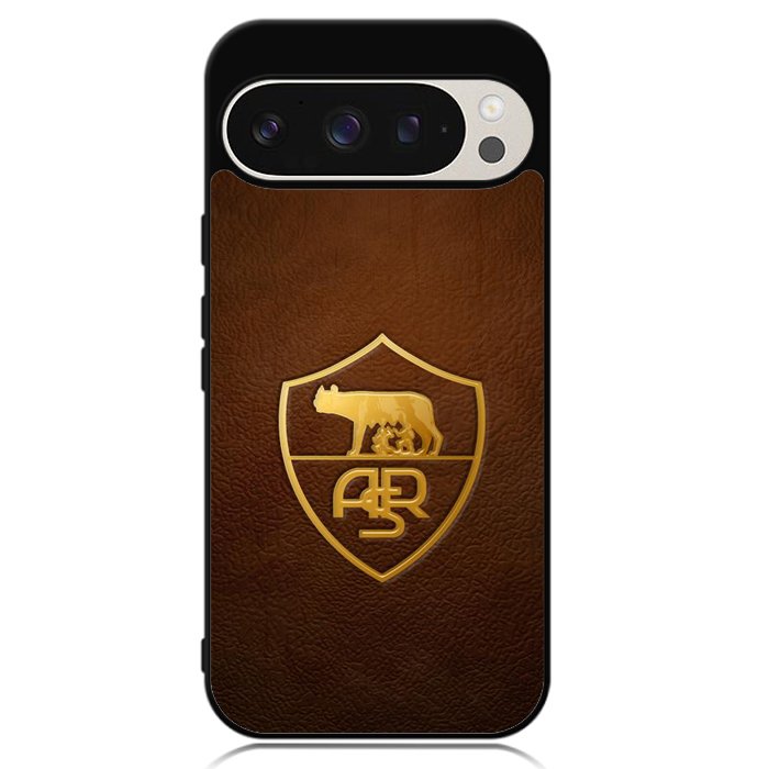 AS Roma Leather Logo Soccer Google Pixel 9 | Pixel 9 Pro Case OV1821