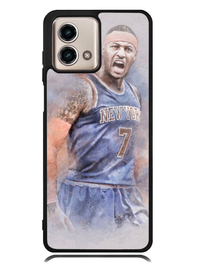 Carmelo Anthony NY7 Blue Basket Ball Motorola Moto G Stylus 5G 2023 Case OV1823