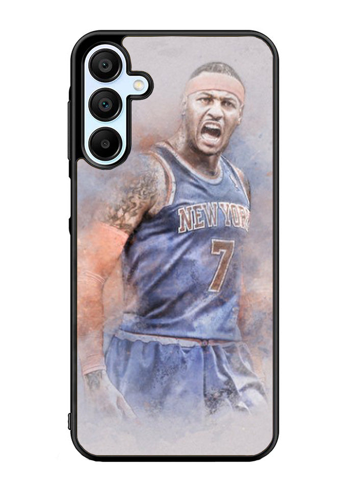 Carmelo Anthony NY7 Blue Basket Ball Samsung Galaxy A35 5G Case OV1823