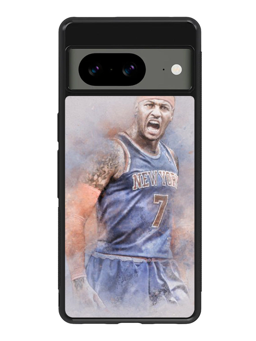 Carmelo Anthony NY7 Blue Basket Ball Google Pixel 8A Case QC1823