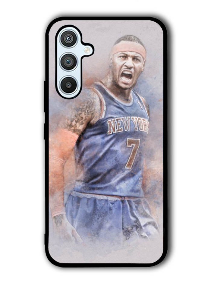 Carmelo Anthony NY7 Blue Basket Ball Samsung Galaxy A14 5G Case QC1823
