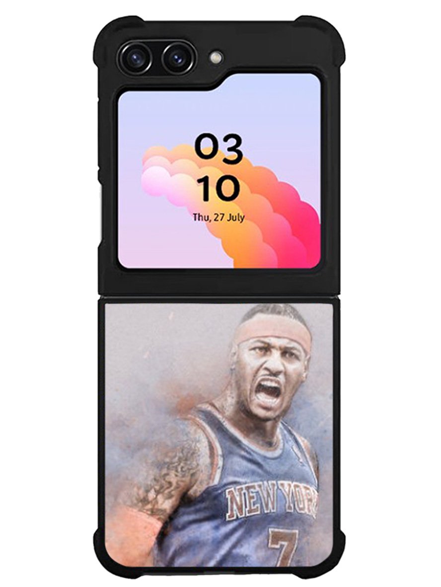 Carmelo Anthony NY7 Blue Basket Ball Samsung Galaxy Z Flip 5 5G 2023 Case OV1823