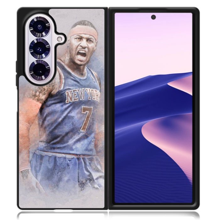 Carmelo Anthony NY7 Blue Basket Ball Samsung Galaxy Z Fold 7 Case OV1823