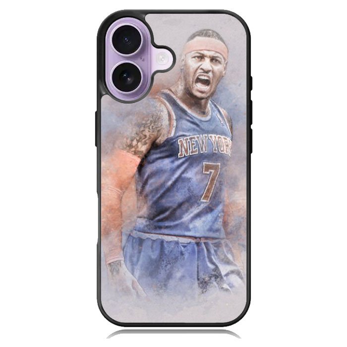 Carmelo Anthony NY7 Blue Basket Ball iPhone 17 Case OV1823