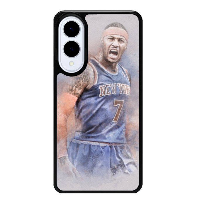 Carmelo Anthony NY7 Blue Basket Ball Samsung Galaxy S25 Edge 5G Case OV1823