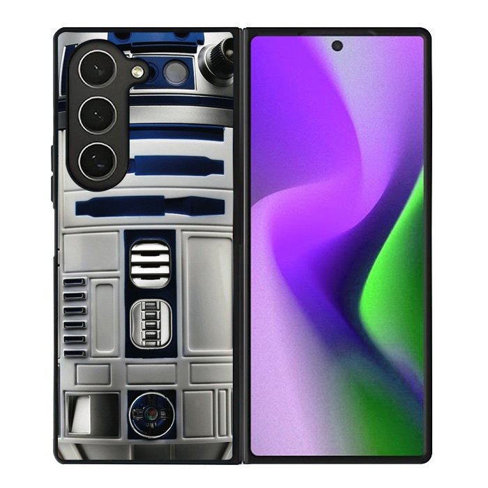 Blue R2d2 Star Wars 2nd Samsung Galaxy Z Fold 6 Case