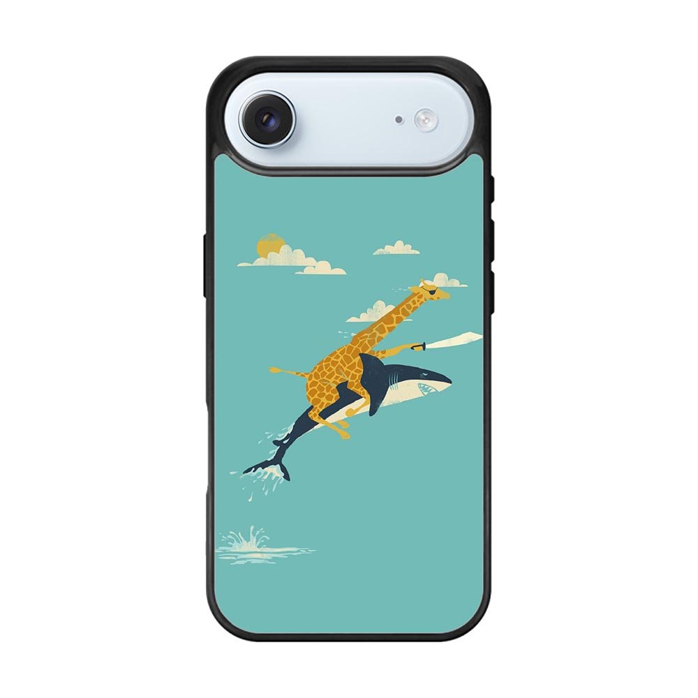 Black Friday offer Giraffe Riding Shark iPhone Air Case