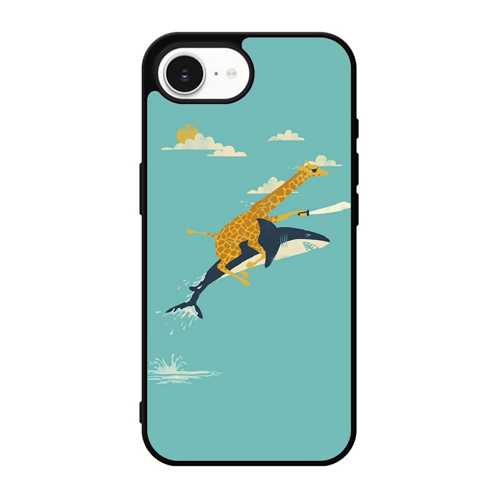 Black Friday offer Giraffe Riding Shark iPhone 17e Case