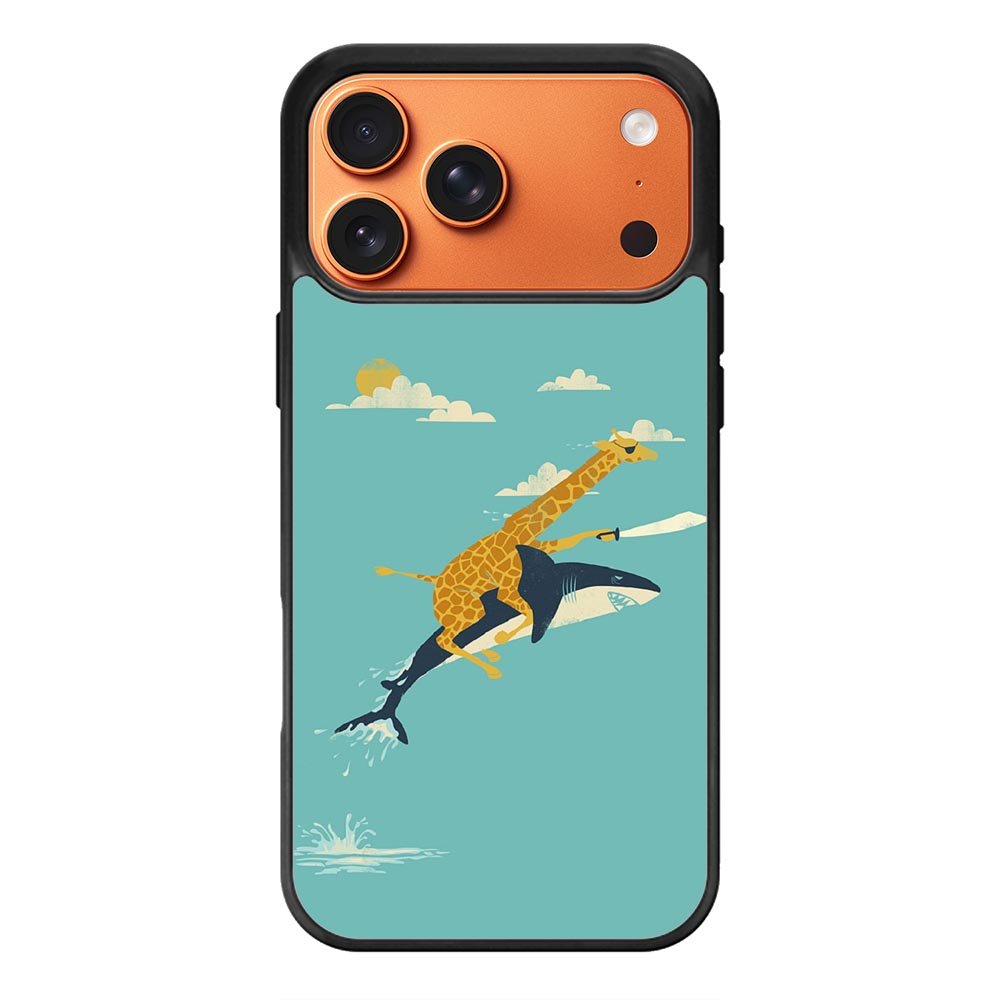 Black Friday offer Giraffe Riding Shark Samsung Galaxy S26 Ultra Case