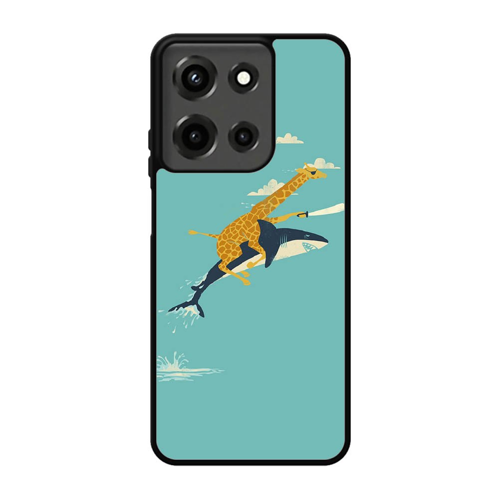 Black Friday offer Giraffe Riding Shark Motorola Moto G 5G 2025 Case OV0677