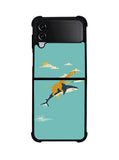 Black Friday offer Giraffe Riding Shark Samsung Galaxy Z Flip 4 5G 2022 Case