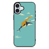 Black Friday offer Giraffe Riding Shark iPhone 16 Case