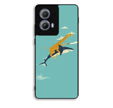 Black Friday offer Giraffe Riding Shark Motorola Moto Edge 2024 Case OV0677