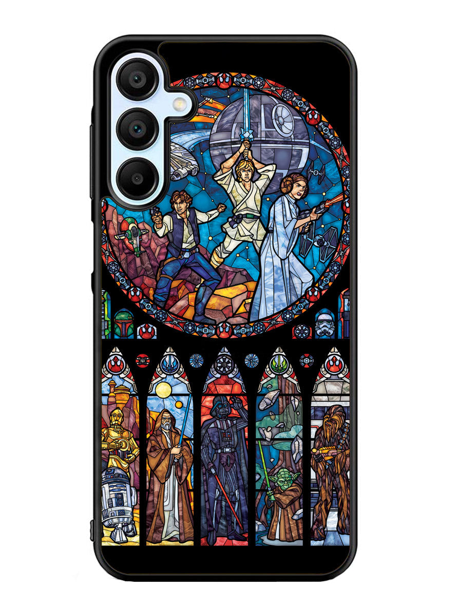 Star Wars Stained Glass Samsung Galaxy A25 5G Case