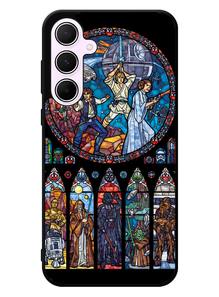 Star Wars Stained Glass Samsung Galaxy A35 5G Case