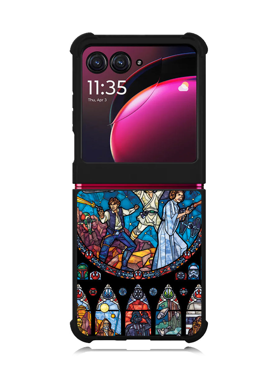 Star Wars Stained Glass Motorola Moto Razr Plus 2023 , Moto Razr+ 2023 Case